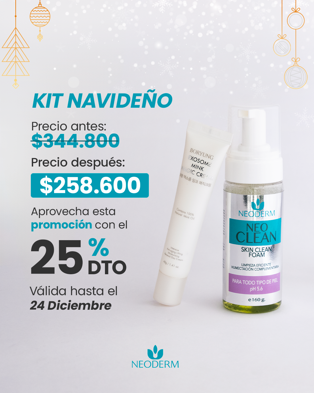 EXOSOME MINK MAGIC CREAM (Crema facial rejuvenecedora) + NEOCLEAN 25% Dto